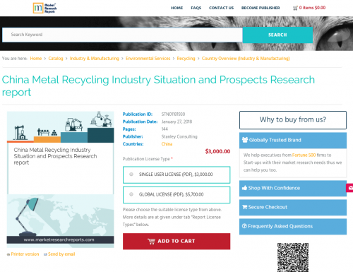 China Metal Recycling Industry Situation and Prospects'