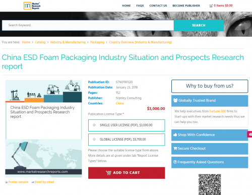 China ESD Foam Packaging Industry Situation and Prospects'