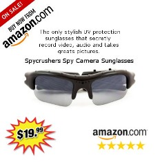 SpyCrushers Spy Camera Sunglasses'