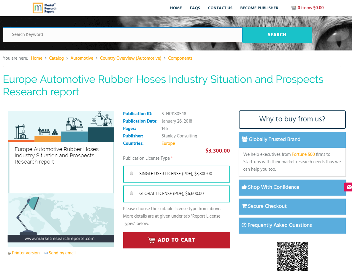 Europe Automotive Rubber Hoses Industry Situation'