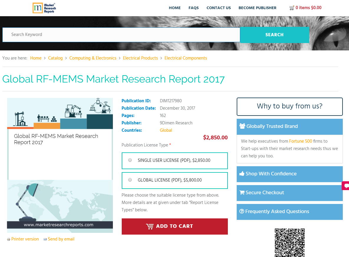 Global RF-MEMS Market Research Report 2017