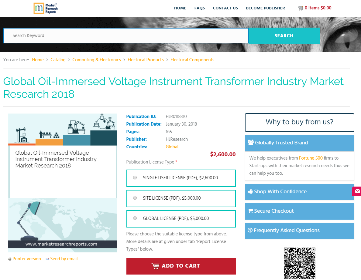 Global Oil-Immersed Voltage Instrument Transformer Industry'