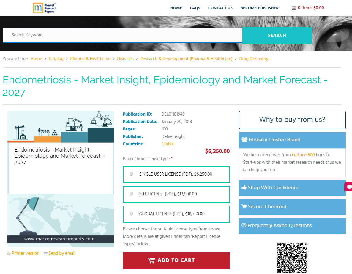 Endometriosis - Market Insight, Epidemiology and Market'