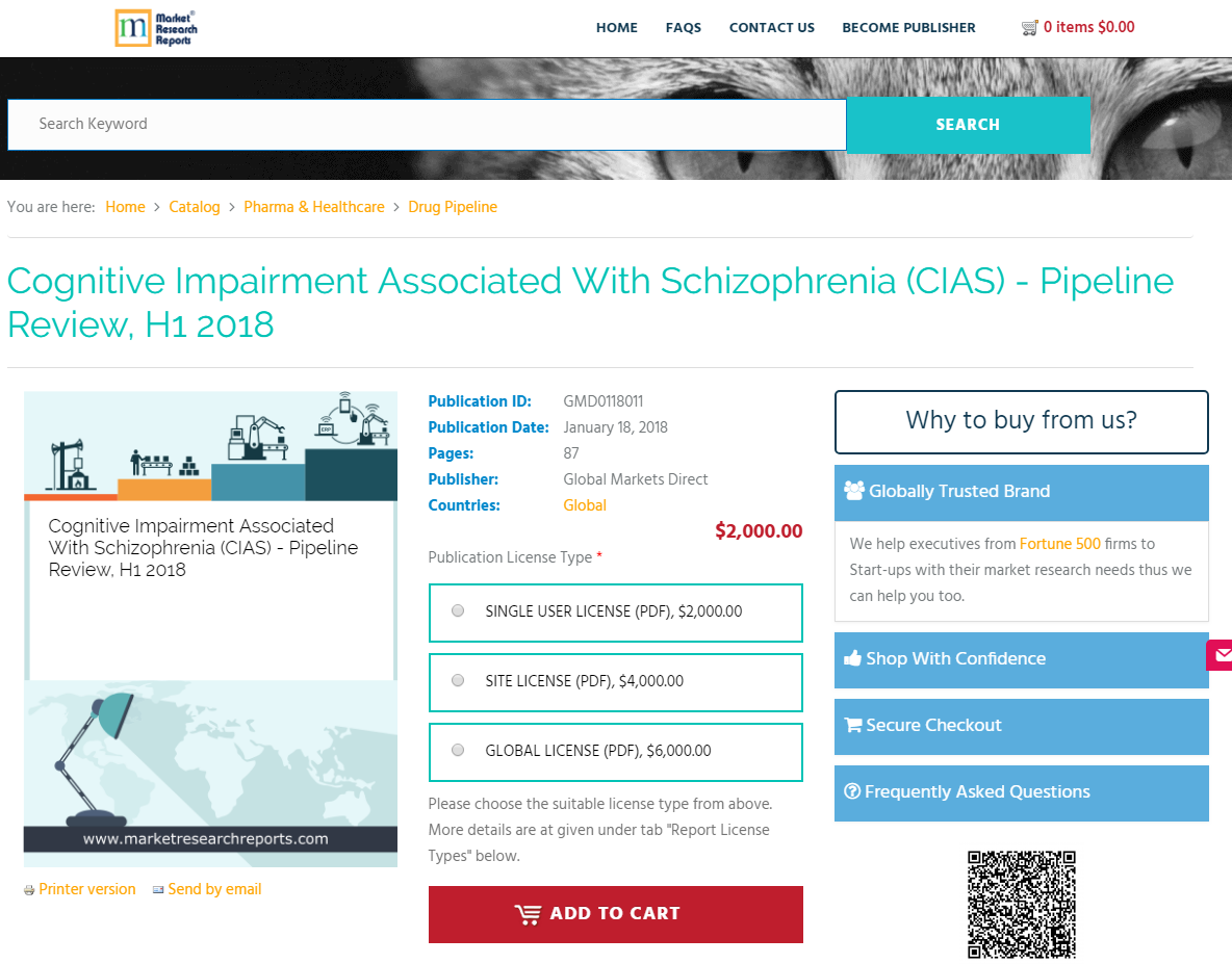 Cognitive Impairment Associated With Schizophrenia H1 2018'