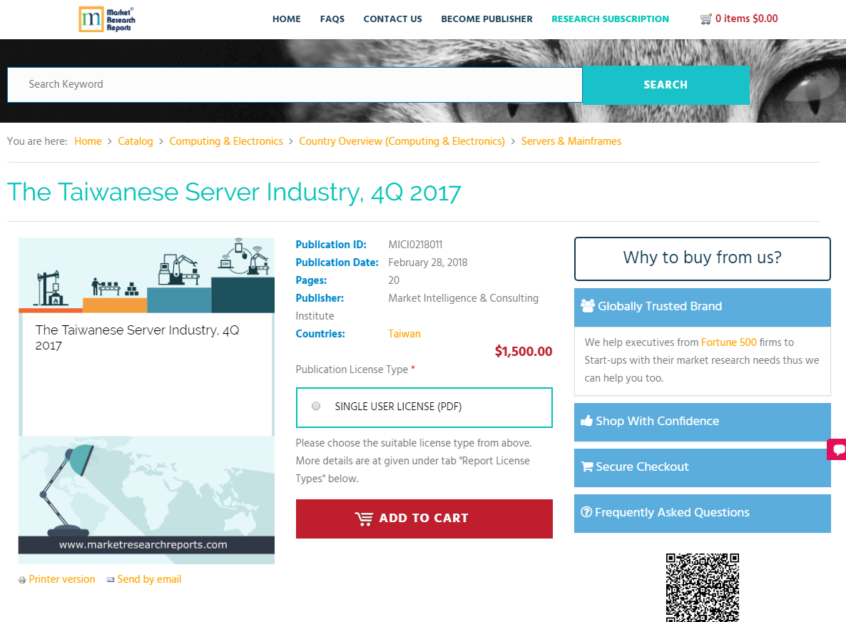 The Taiwanese Server Industry, 4Q 2017'