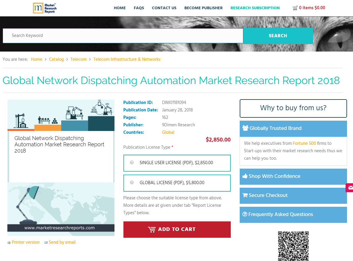 Global Network Dispatching Automation Market Research Report'