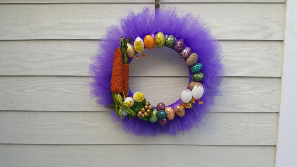 spring wreath'