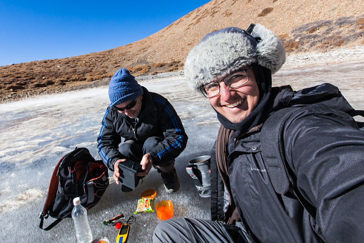 Photographer Himanshu Khagta in Spiti'
