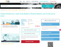 Global Stationary Lead Acid Battery Market Report 2022