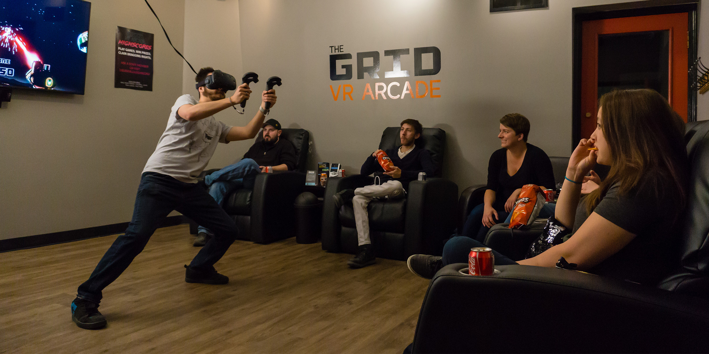 Company Logo For The Grid VR Arcade'