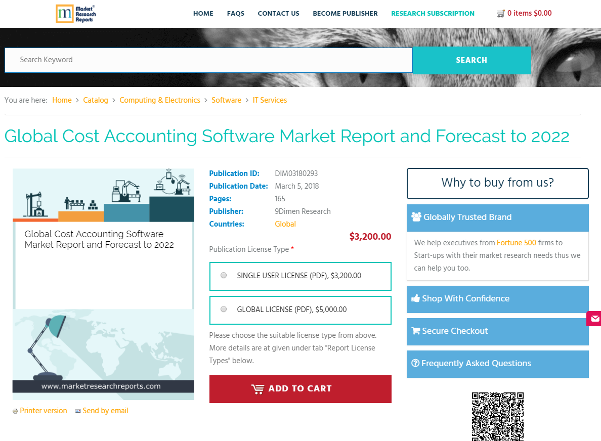 Global Cost Accounting Software Market Report and Forecast'