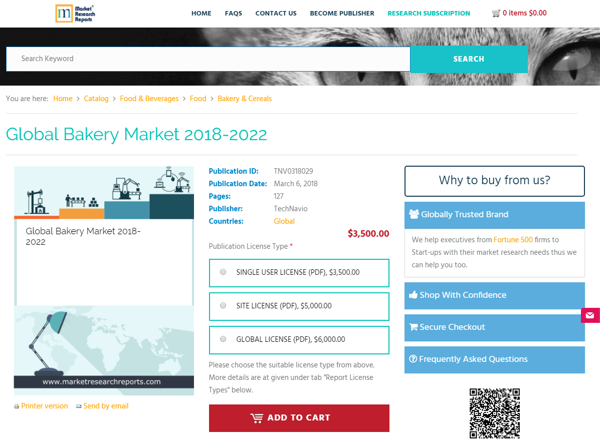 Global Bakery Market 2018 - 2022