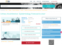 Urinary Incontinence- Epidemiology Forecast to 2027