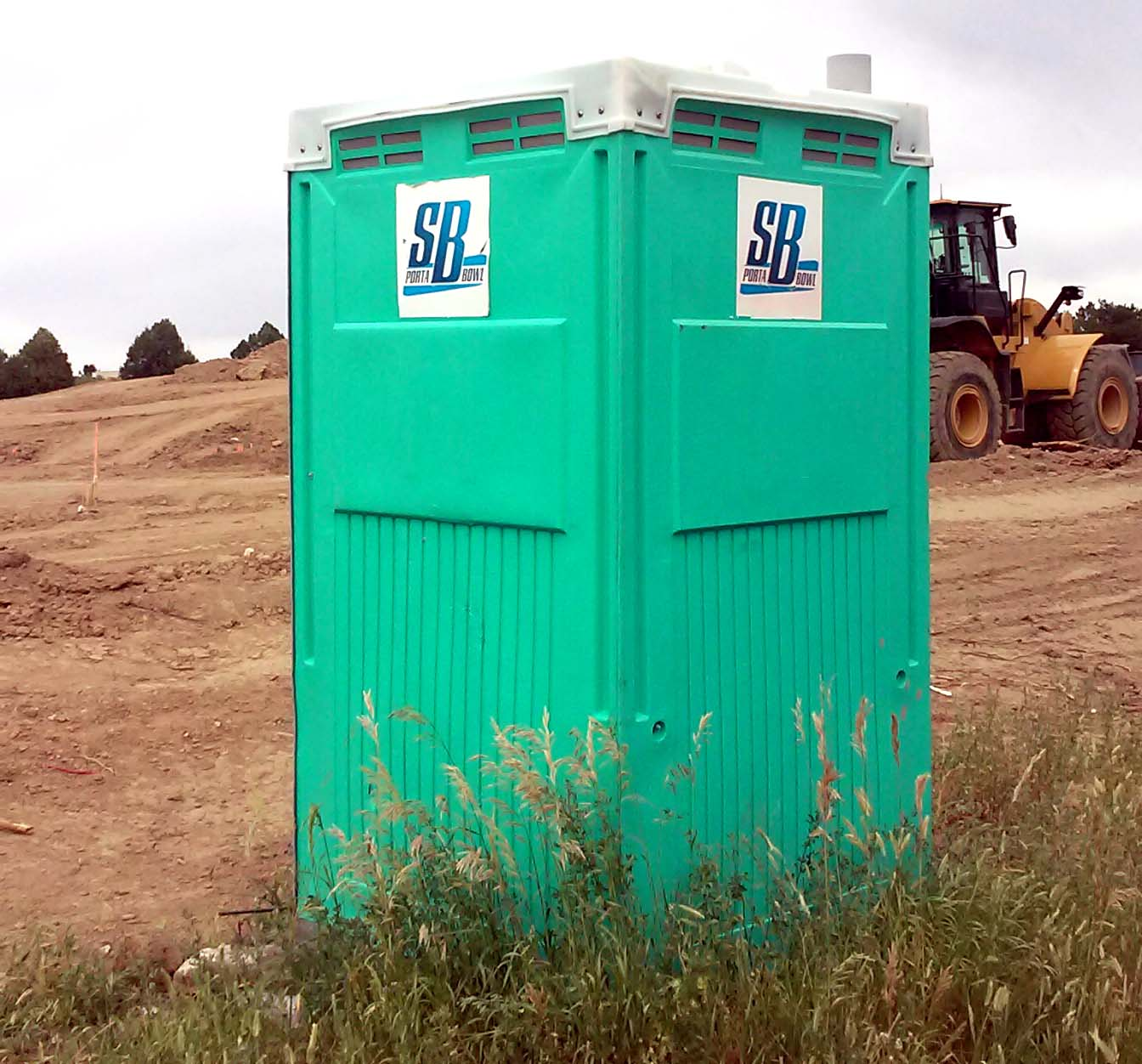 Construction site portable toilets