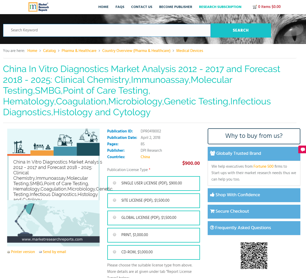 China In Vitro Diagnostics Market Analysis 2012 - 2017