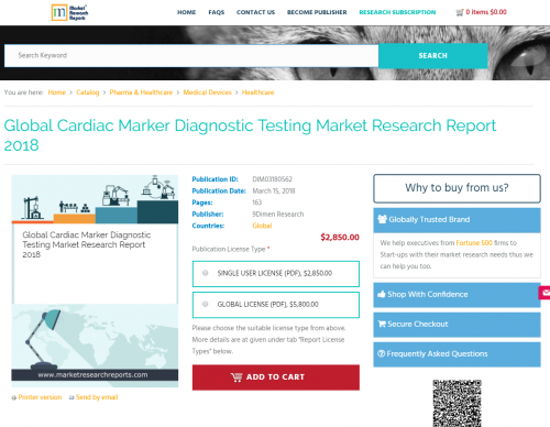 Global Cardiac Marker Diagnostic Testing Market Research'