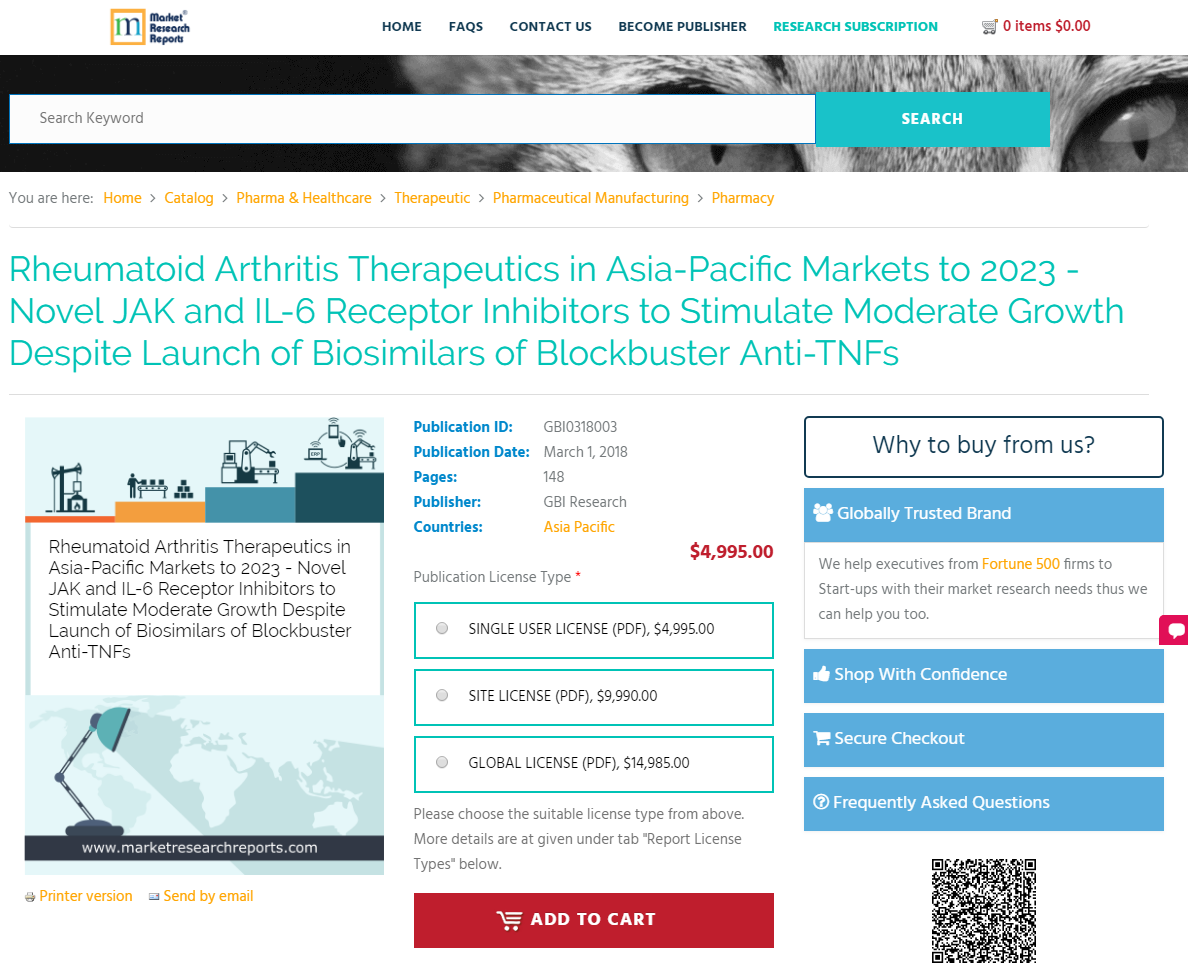 Rheumatoid Arthritis Therapeutics in Asia-Pacific Markets