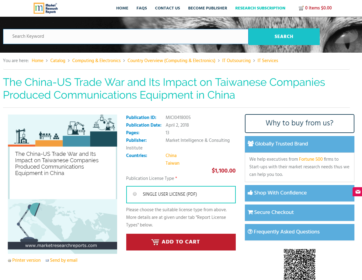 The China-US Trade War and Its Impact on Taiwanese Companies'