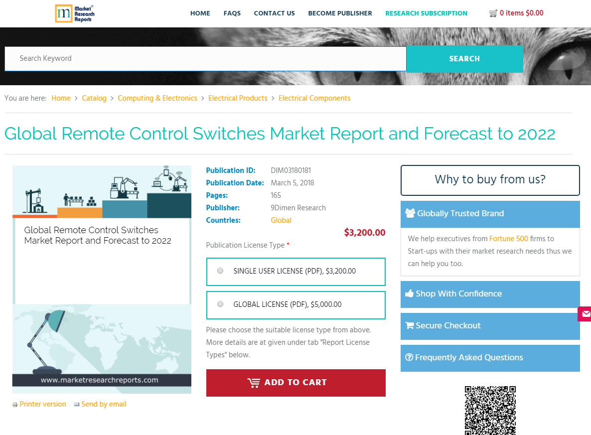 Global Remote Control Switches Market Report and Forecast'