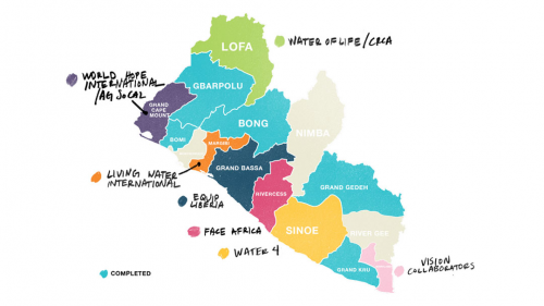 Map of Liberia'