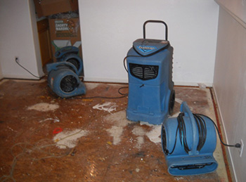 Flood cleanup equipment'