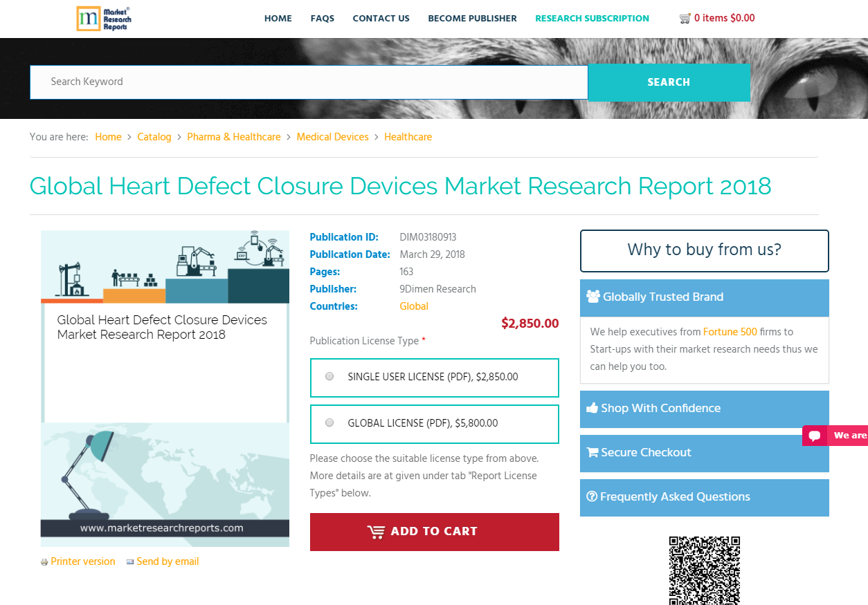Global Heart Defect Closure Devices Market Research Report