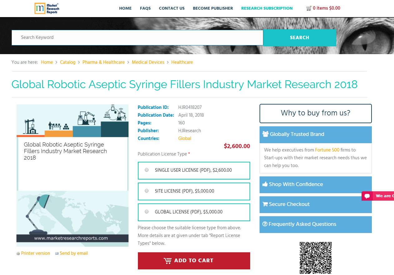 Global Robotic Aseptic Syringe Fillers Industry