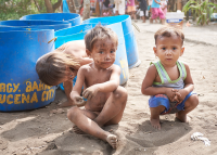 Three boys in Barra, Philippines