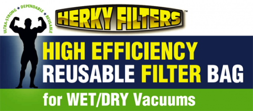 Herky Filters- manufacturers of reusable wet/dry vac filters'