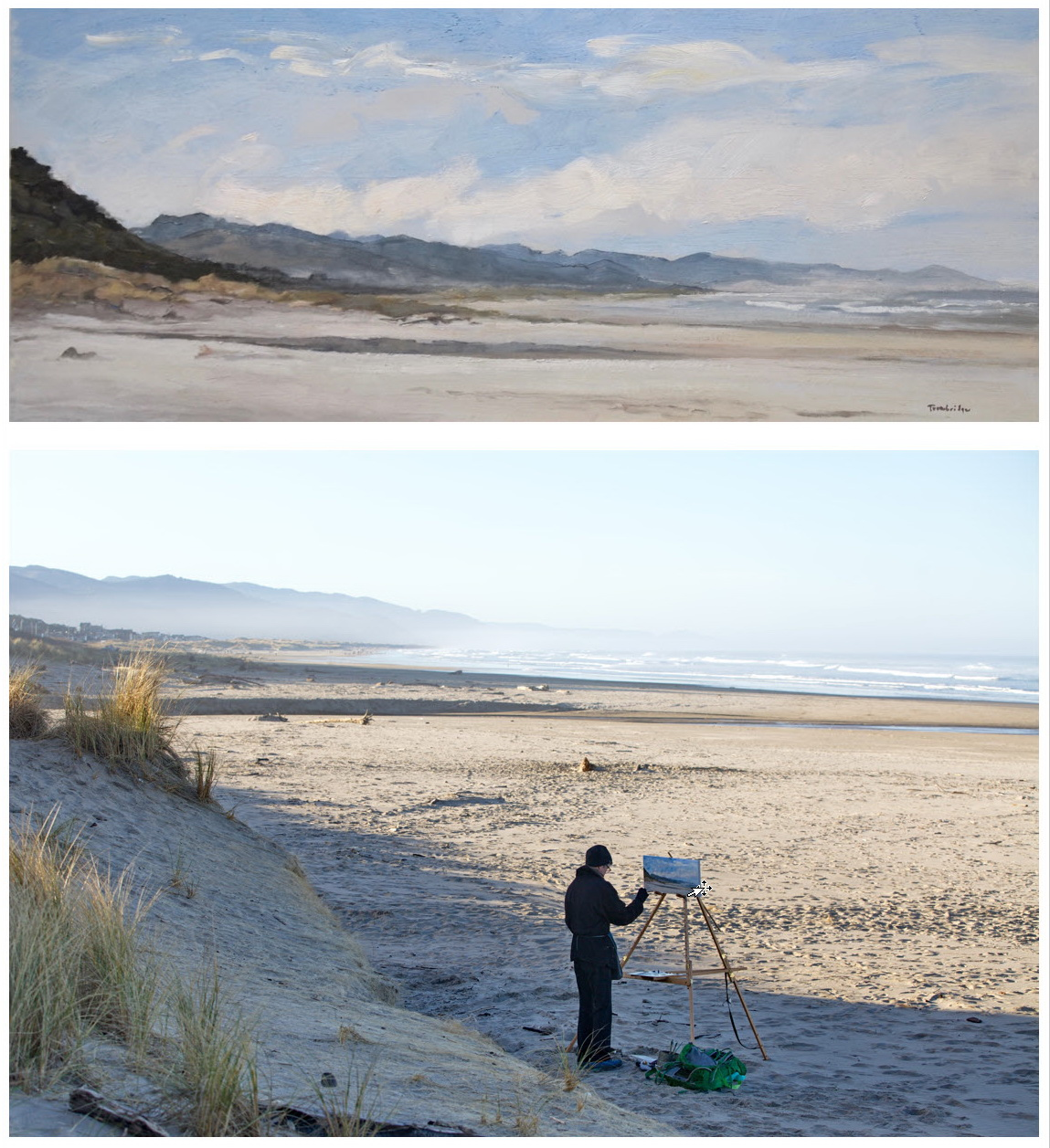 Phyllis Trowbridge, Manzanita beach, Oregon, 2018.'