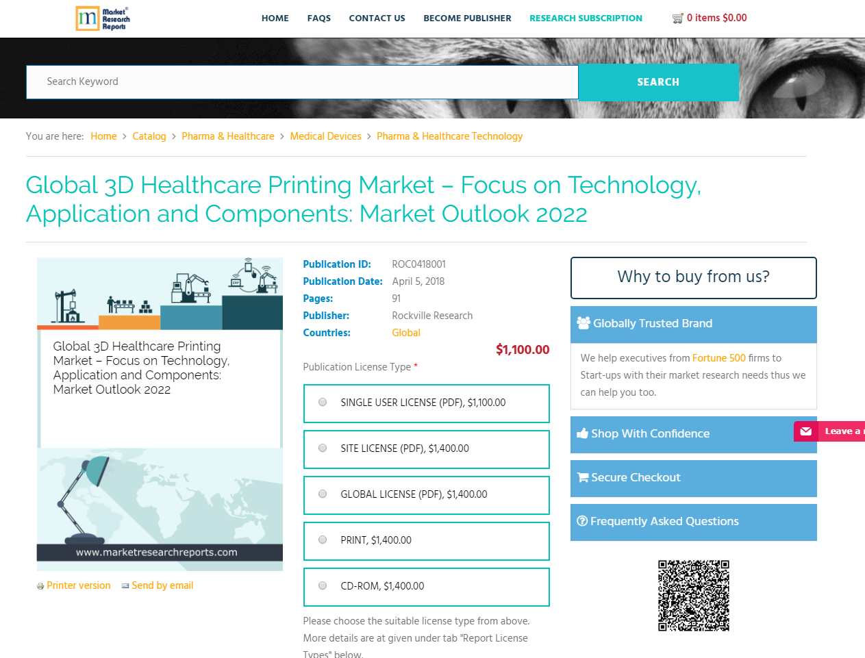 Global 3D Healthcare Printing Market &ndash; Focus on Te