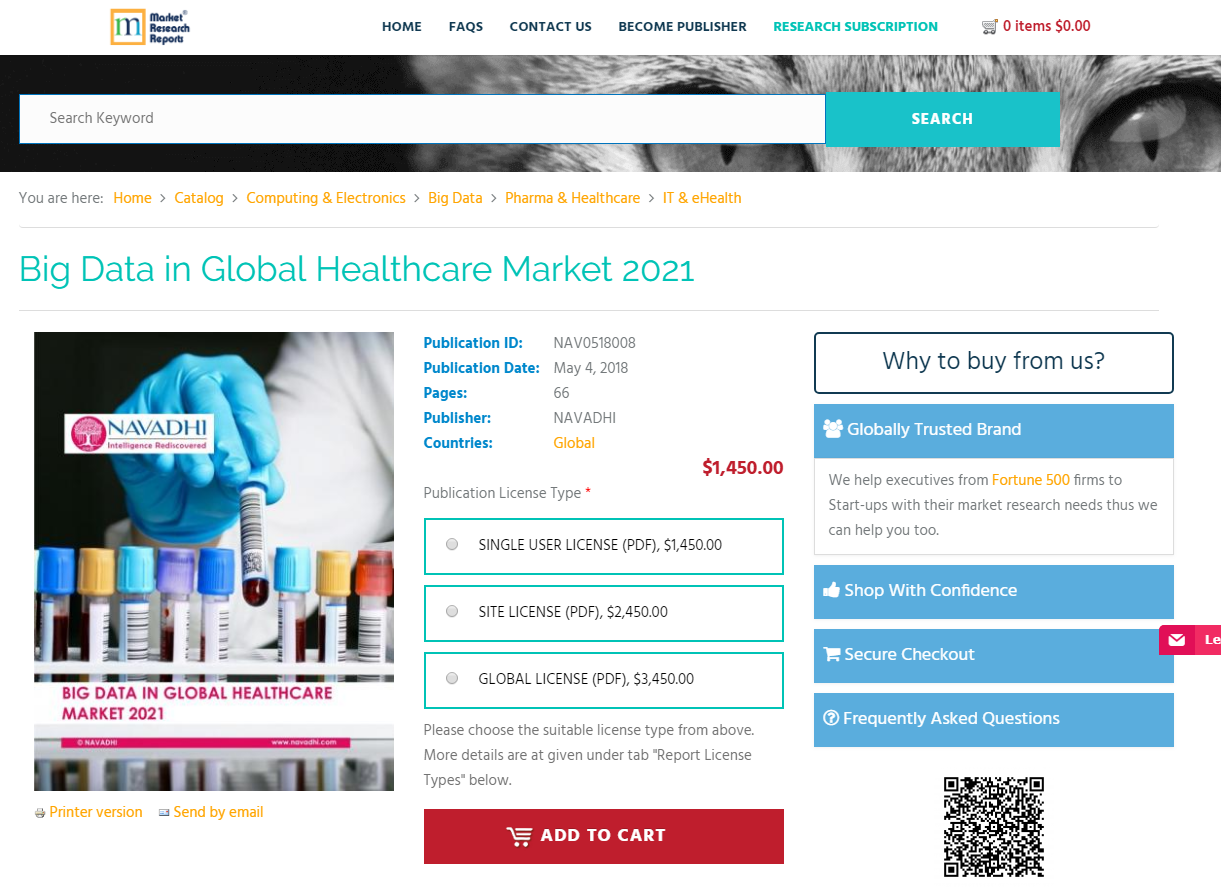 Big Data in Global Healthcare Market 2021'