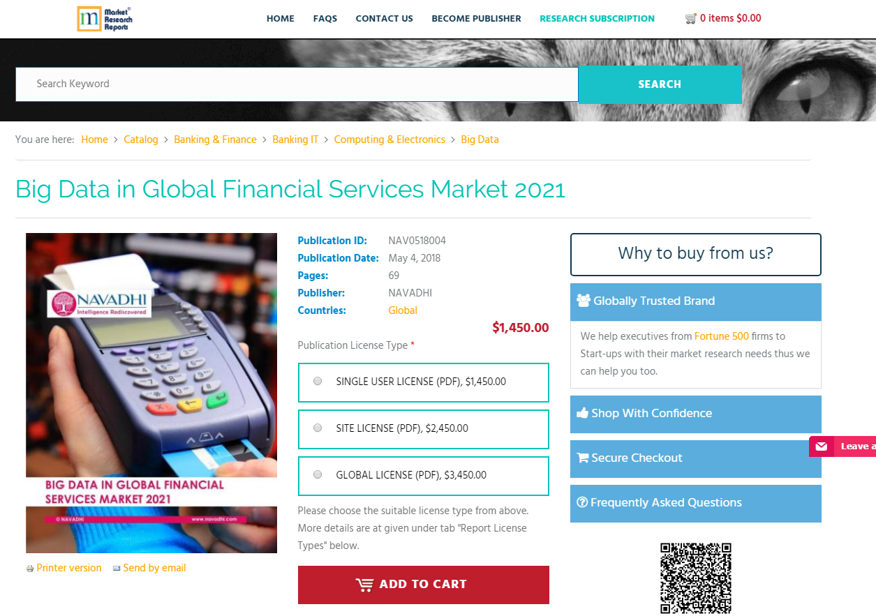 Big Data in Global Financial Services Market 2021'