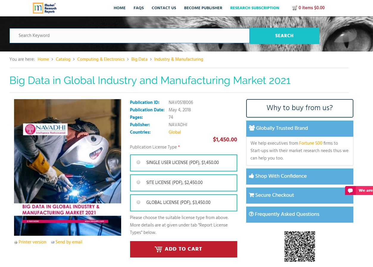 Big Data in Industry and Manufacturing Market 2021'