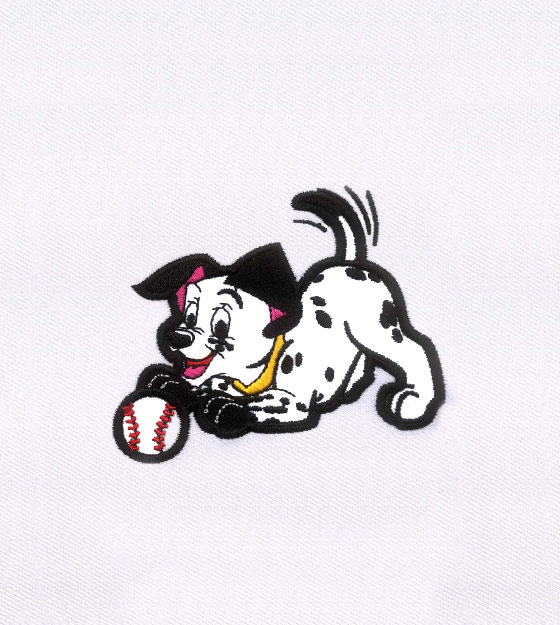 Dalmatians Playful Puppy Applique Embroidery Design Logo