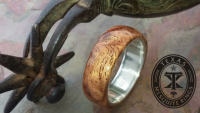 Mesquite Burl/Sterling Silver Ring