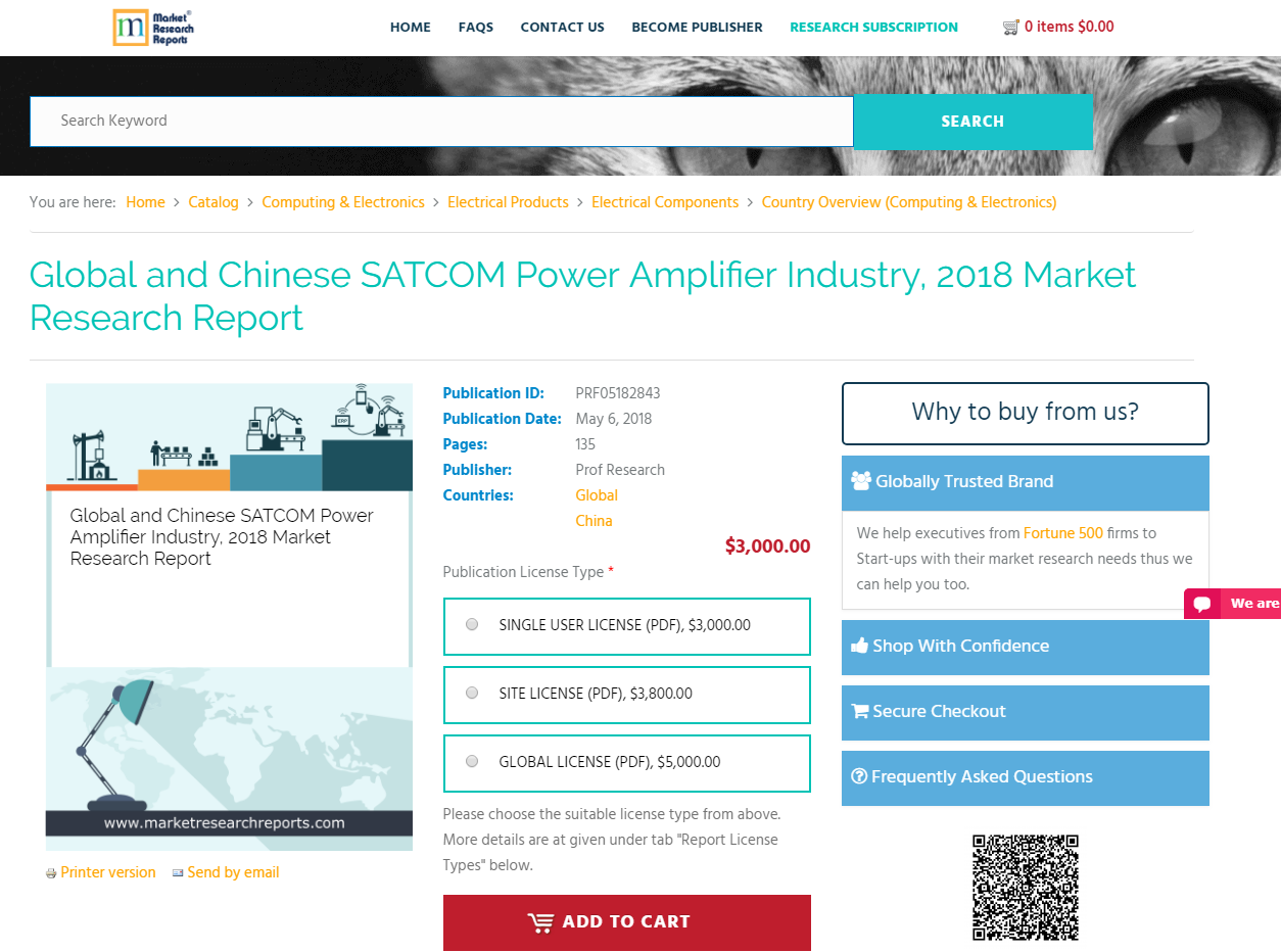 Global and Chinese SATCOM Power Amplifier Industry 2018