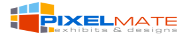 Pixelmate Exhibits & Designs Logo
