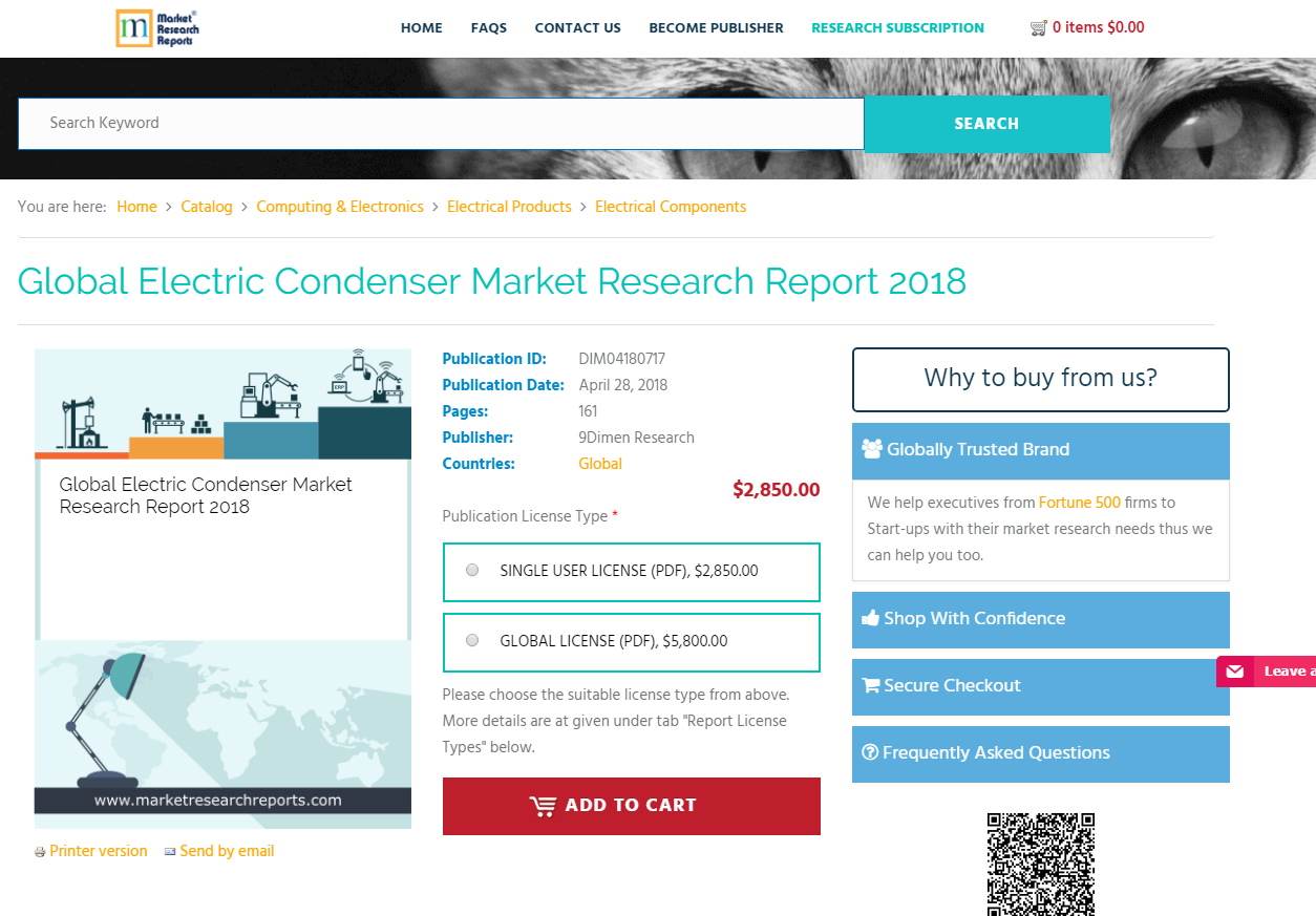 Global Electric Condenser Market Research Report 2018