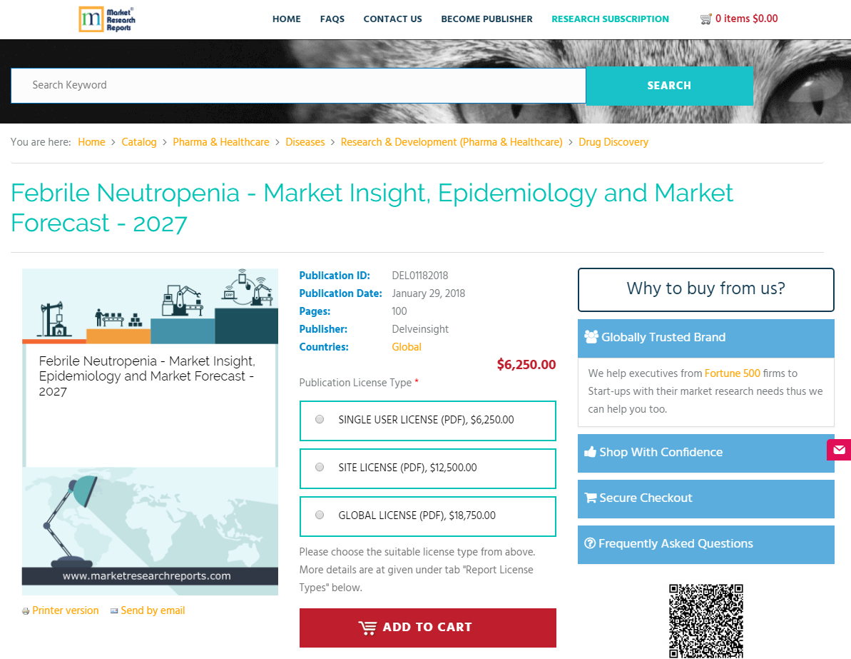 Febrile Neutropenia - Market Insight, Epidemiology 2027'