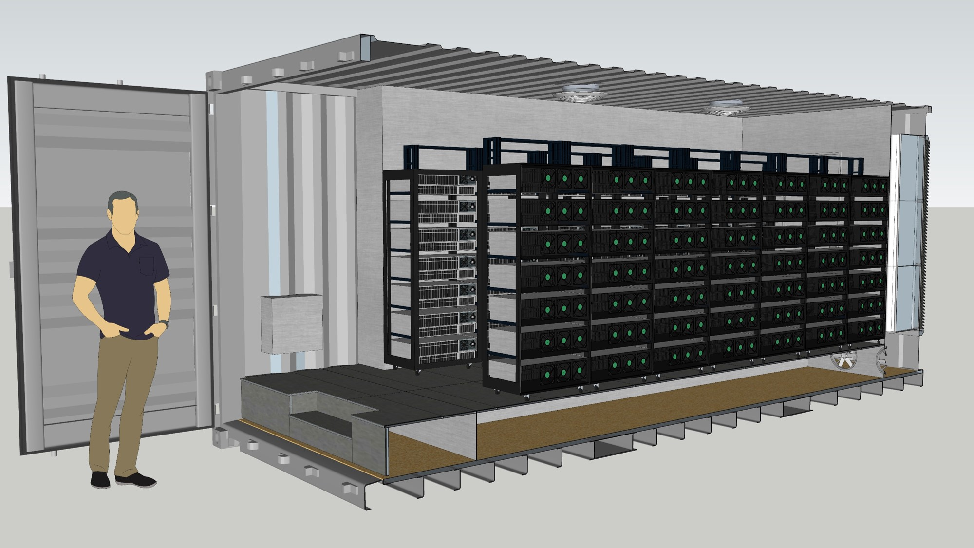 Hosting Mobile Miner Unit