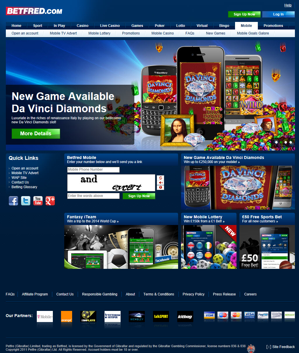 Betfred mobile casino'