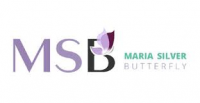 Maria Silver Butterfly Logo