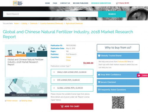 Global and Chinese Natural Fertilizer Industry, 2018 Market'
