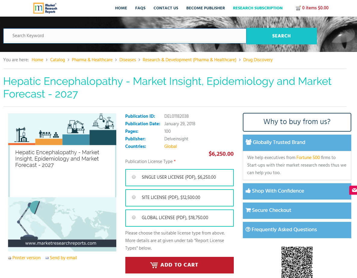 Hepatic Encephalopathy - Market Insight, Epidemiology 2027