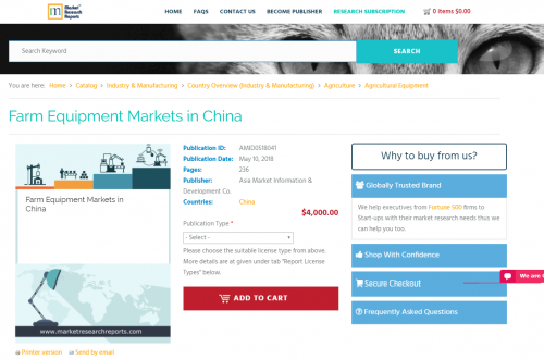 Farm Equipment Markets in China'
