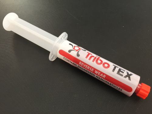 TriboTEX nanoparticles in convenient syringe applicator.'