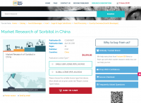 Market Research of Sorbitol in China