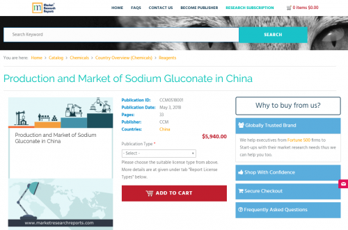 Production and Market of Sodium Gluconate in China'