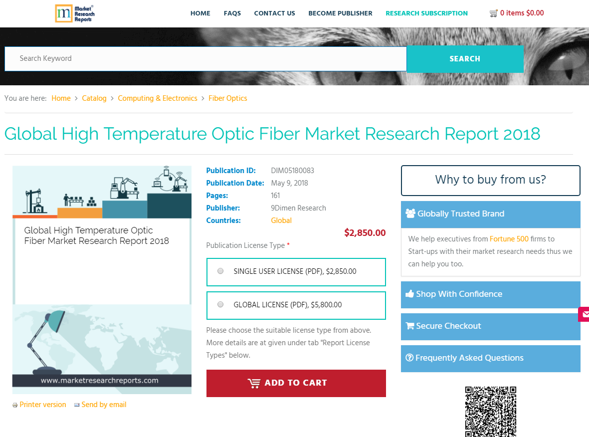 Global High Temperature Optic Fiber Market Research Report 2